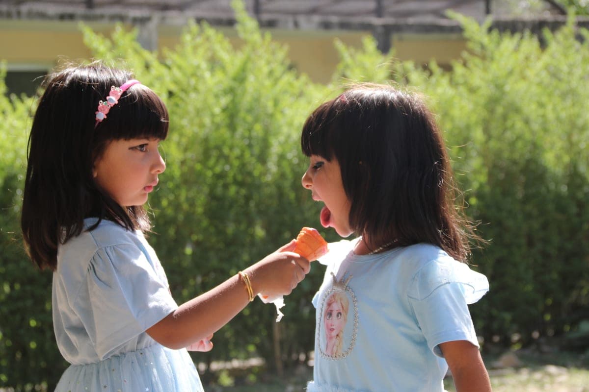 Deetya and Marissa playing together