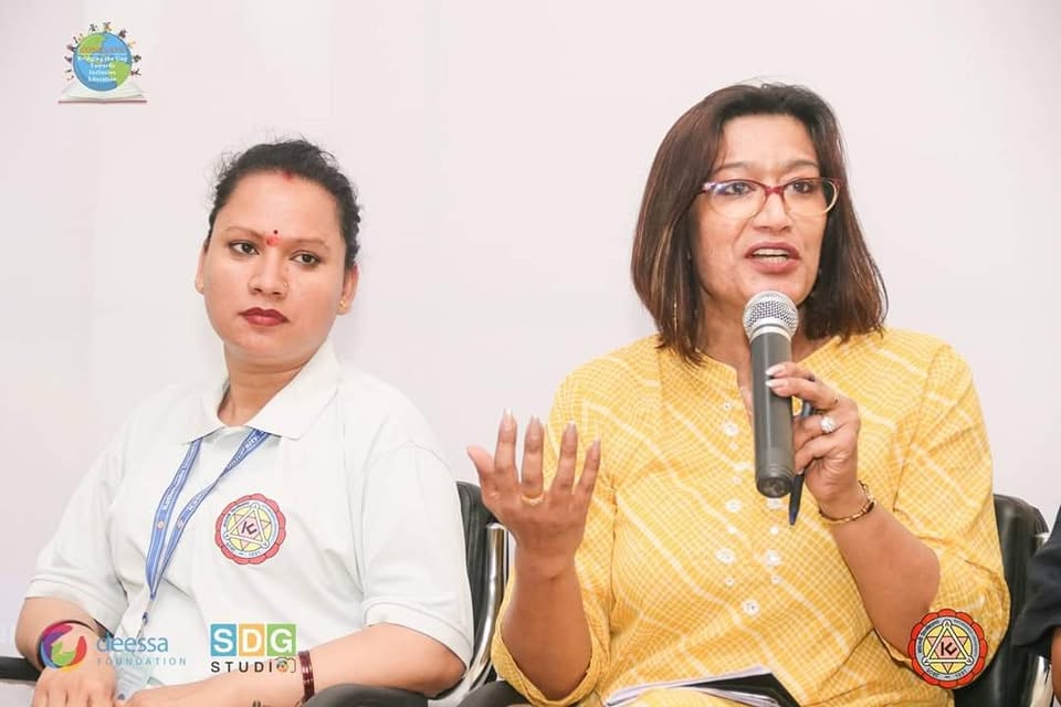 deessa Foundation speaker sharing an inclusion message at a community event